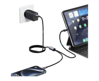 USAMS Kabel 2w1 2xUSB-C 72W 1,2m Aluminum - 1569153 - zdjęcie 5